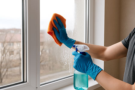 Entretien des vitres et menuiseries après déménagement