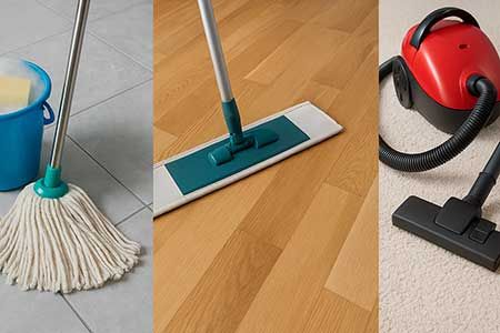 Nettoyer les sols après déménagement : carrelage, parquet et moquette